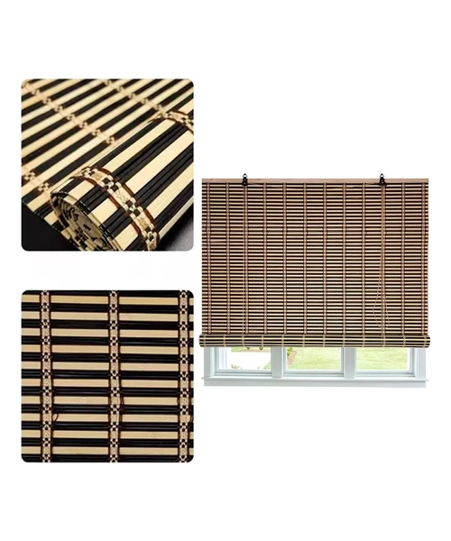 CORTINA BAMBU PERSIANA BICOLOR 90X180 CM BEITI NUEVOS DISEÑOS - 1