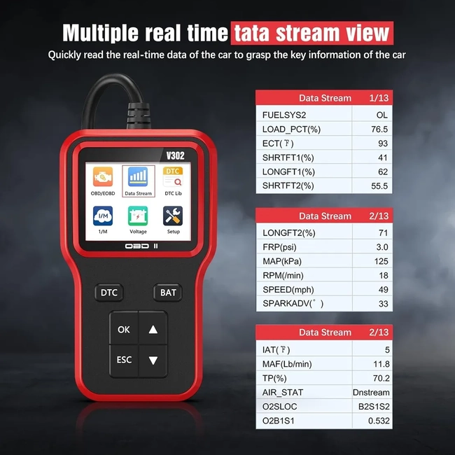 ESCANER AUTOMOTRIZ CON FUNCION OBD2 FULL - 2