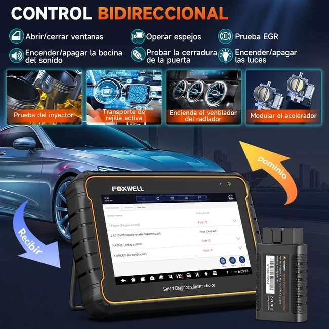 FOXWELL SCANNER GT60 HERRAMIENTA DE ESCANEO BIDIRECCIONAL - 4