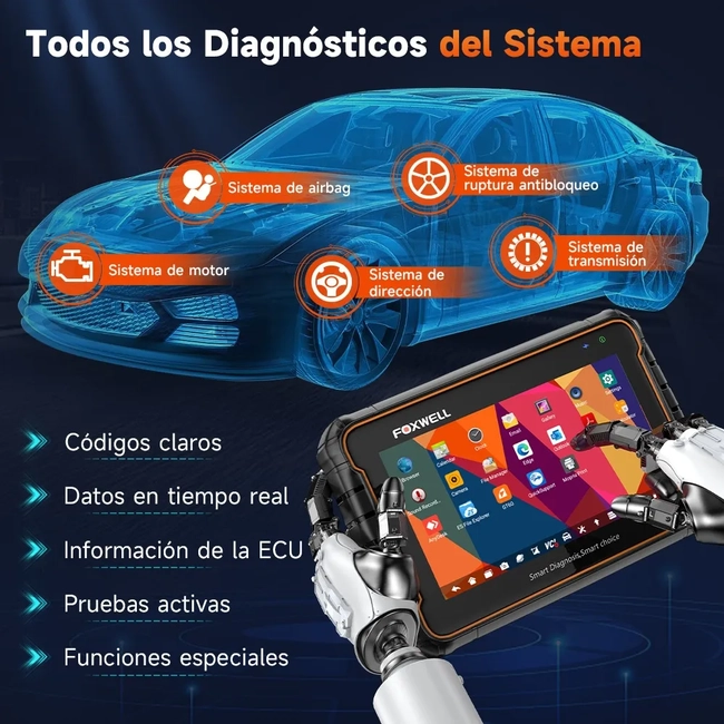 FOXWELL SCANNER GT60 HERRAMIENTA DE ESCANEO BIDIRECCIONAL - 5