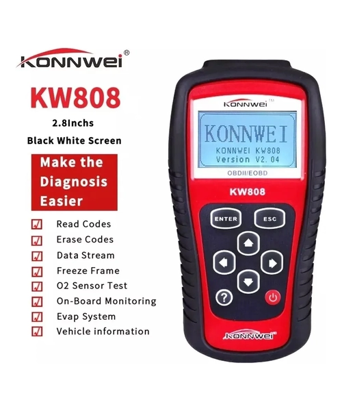 ESCANER AUTOMOTRIZ KONNWEI KW808 OBD2 - 7