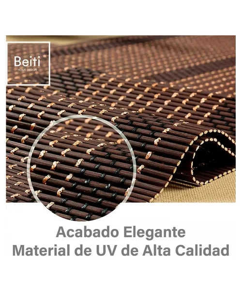 CORTINA BEITI PERSIANA BAMBU FINO ROLLER 120X180 CM ENROLLABLE - 3