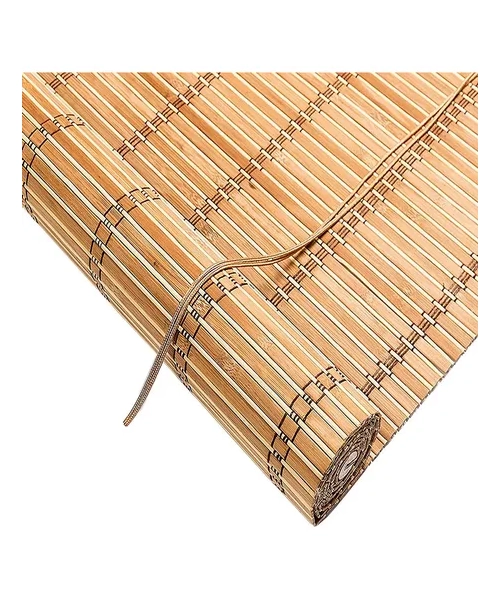 CORTINA PERSIANA ENROLLABLE BAMBU 90X180 CM MARRON Y BEIGE - 4