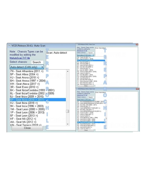 SOFTWARE ESCANER AUTOS VAG COM VCDS HEX-V2 - 8