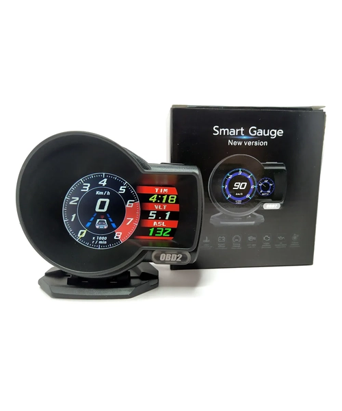 MEDIDOR DIGITAL INTELIGENTE F8 HUD OBD2 COMPUTADOR A BORDO - 1