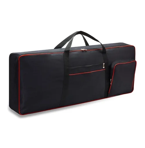 FUNDA PARA TECLADO 61 TECLAS IMPERMEABLE TELA OXFORD 600D - 1
