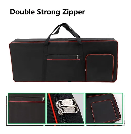 FUNDA PARA TECLADO 61 TECLAS IMPERMEABLE TELA OXFORD 600D - 5