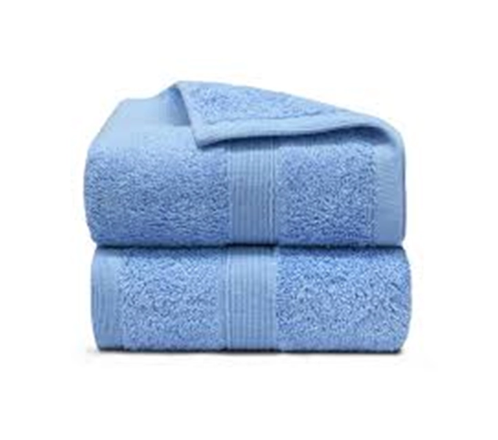 TOALLA DE BAÑO + MANO ALGODON BY CANNON 350G COLOR AZUL LISO - 4