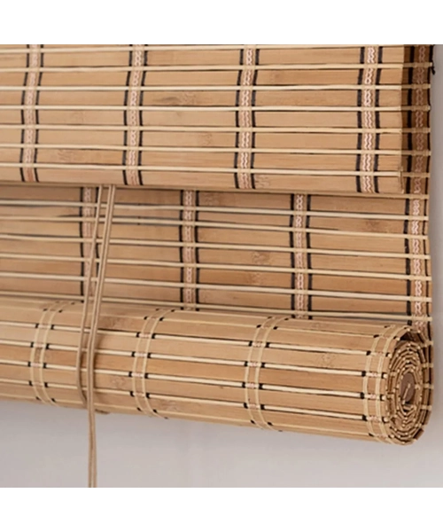 CORTINA BAMBU ROLLER PERSIANA ENROLLABLE 120X150 CM MARRON - 3