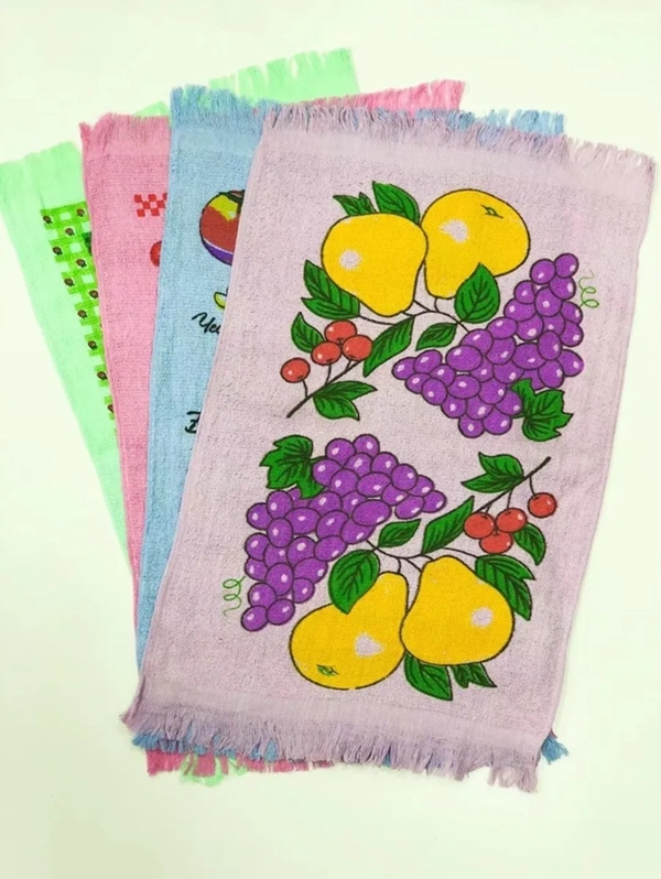 SET 12 PAÑOS DE COCINA CON FLECO TOALLAS ESTAMPADAS B-03 - 2