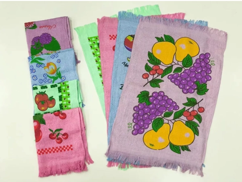 SET 12 PAÑOS DE COCINA CON FLECO TOALLAS ESTAMPADAS B-03 - 3