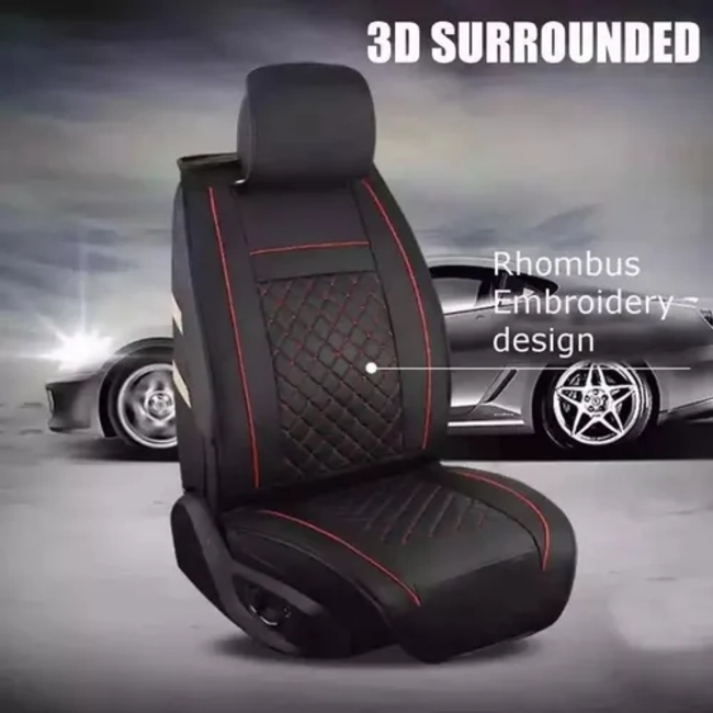 FUNDA CUBRE ASIENTO ECO-CUERO AUTO LUXURY POR PIEZA - 2
