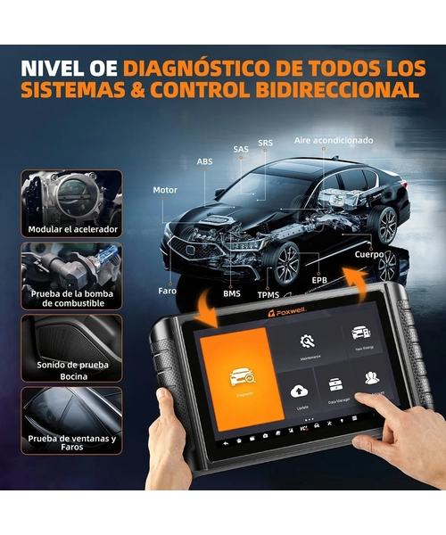ESCANER AUTOMOTRIZ FOXWELL NT1009 PARA AUTOS - 8