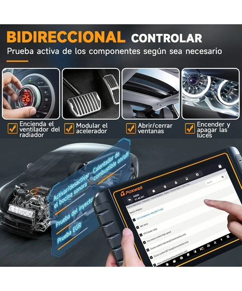 ESCANER AUTOMOTRIZ FOXWELL NT1009 PARA AUTOS - 10