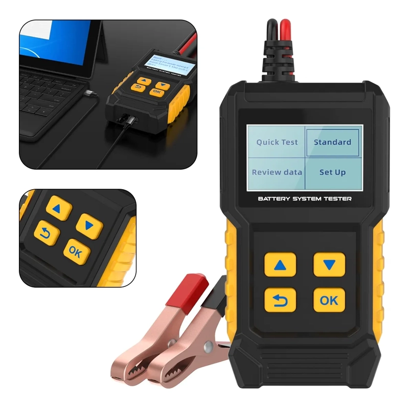 PROBADOR DE BATERIA AUTOMOTRIZ ACTUALIZADO VOLTAJE 8V-20V - 1