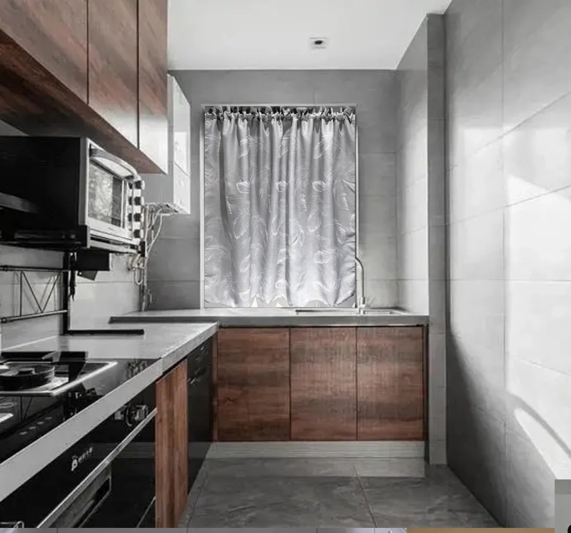 CORTINAS COCINA RAMIO IMITACION ESTAMPADA 140X125 CM - 1