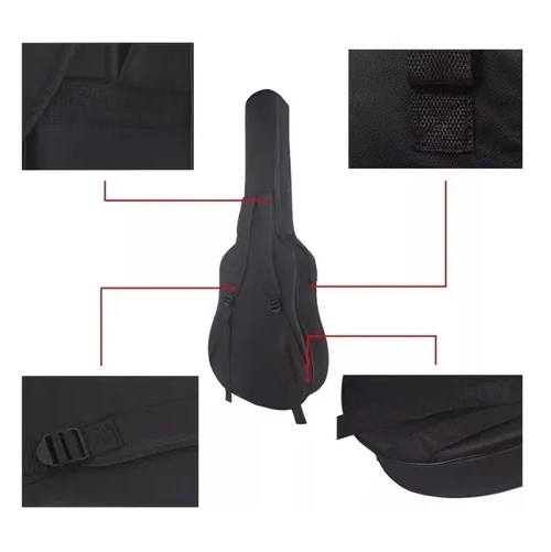 FUNDA PARA GUITARRA ACUSTICA 40 PULGADAS RESISTENTE AL AGUA - 2