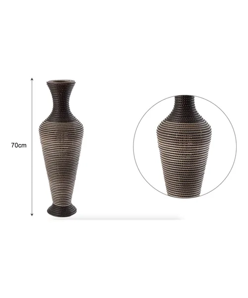 FLORERO JARRON DECORATIVO TEJIDO MODERNO 40 CM M3 - 2