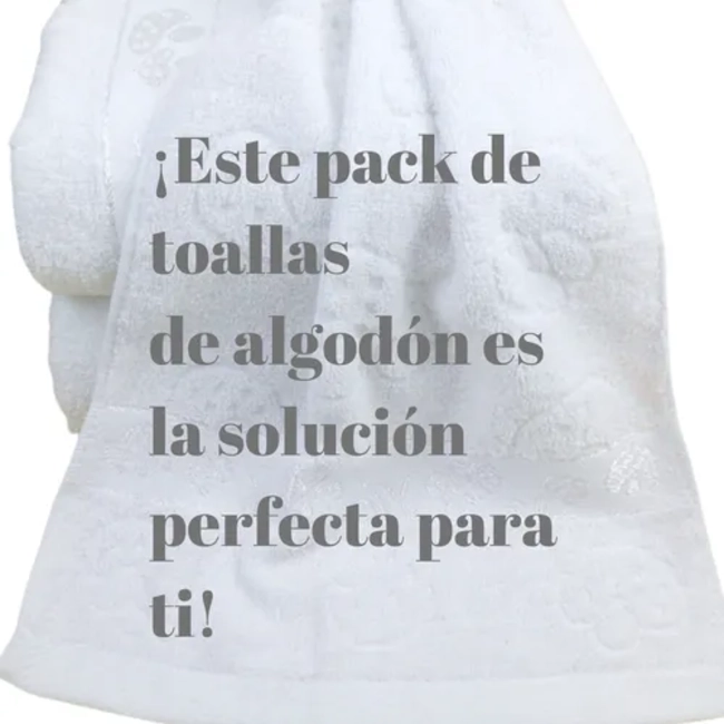 PACK 12 TOALLAS DE MANO ALGODON ENIGMA STORE - 5