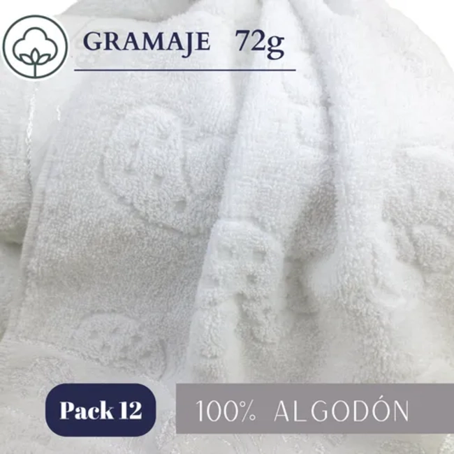 PACK 12 TOALLAS DE MANO ALGODON ENIGMA STORE - 7