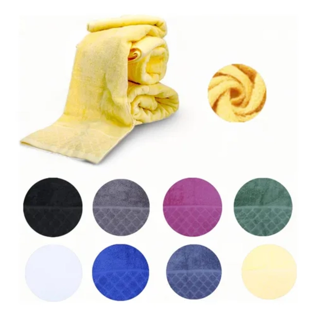 TOALLA DE CARA 30X50 CM 100% ALGODON PACK DE 2 COLOR MOSTAZA LISO - 4