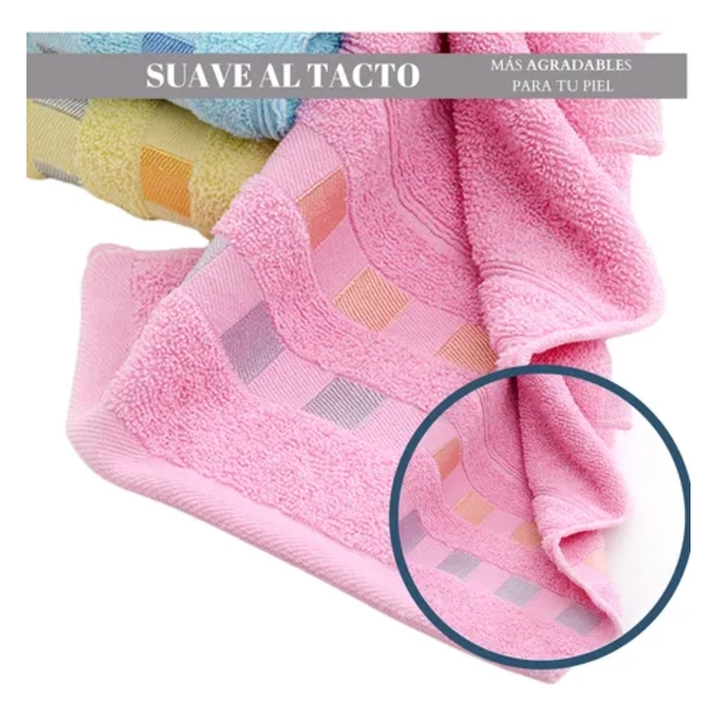 PACK 6 TOALLAS DE MANO ALGODON CARA GYM HOTEL SPA 35X75 CM - 4