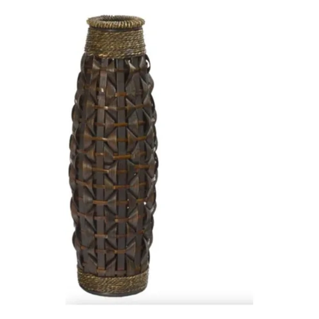 FLORERO JARRON DECORATIVO TRENZADO MODERNO 60 CM M4 - 1