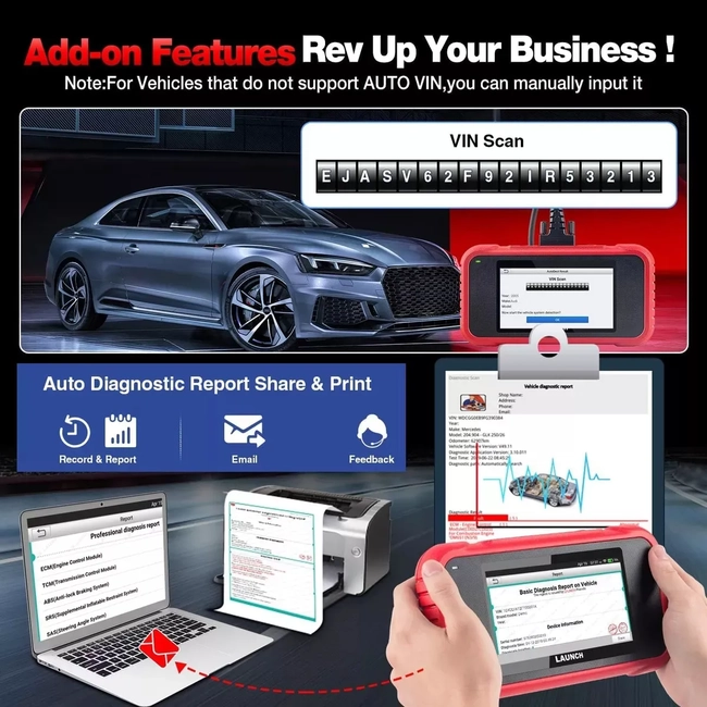 SCANNER AUTOMOTRIZ LAUNCH CRP123E HERRAMIENTA ESCANEO - 3