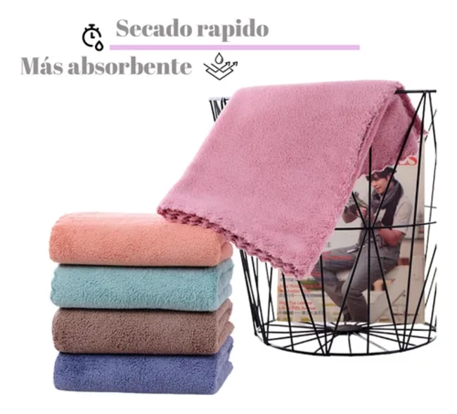 PACK 3 TOALLAS DE BAÑO MICROFIBRA SECADO RAPIDO DEPORTE VIAJE - 6
