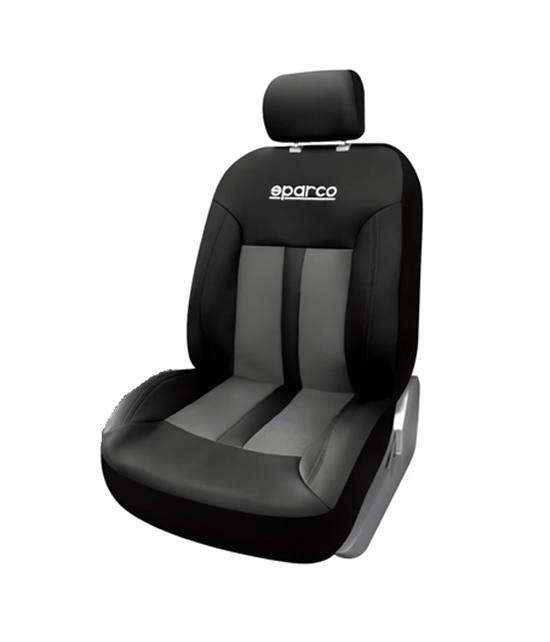 FUNDAS CUBREASIENTO SPARCO ECOCUERO NEGRO UNIVERSALES - SP - 1