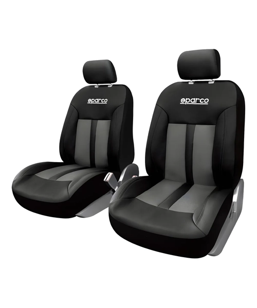 FUNDAS CUBREASIENTO SPARCO ECOCUERO NEGRO UNIVERSALES - SP - 2