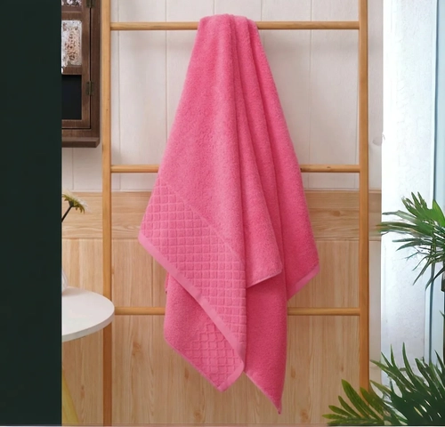 TOALLA DE CARA 30X50 CM 100% ALGODON PACK DE 2 COLOR FUCSIA LISO - 4