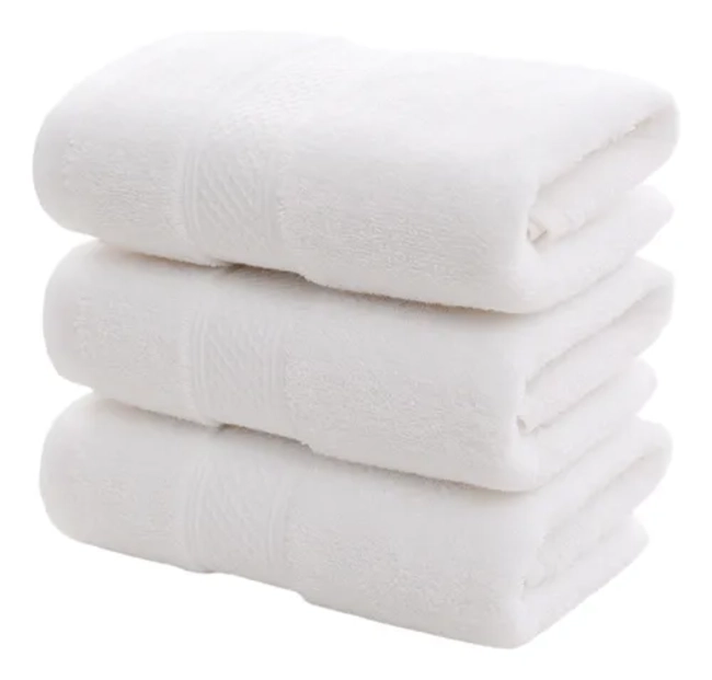 SET 4 TOALLAS ALGODON PELUQUERIA HOTEL BARBERIA SPA 35X75 CM - 1