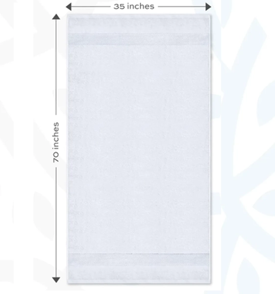TOALLA DE BAÑO EXTRA SUAVE 100% ALGODON 700 G 160X80 CM - 1