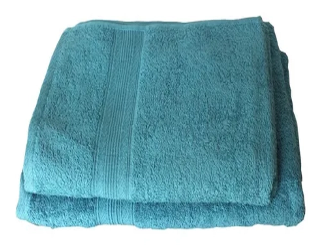 JUEGO DE TOALLAS LOURDES TURMALINA 500 G/M2 (BAÑO Y MANO) - 1