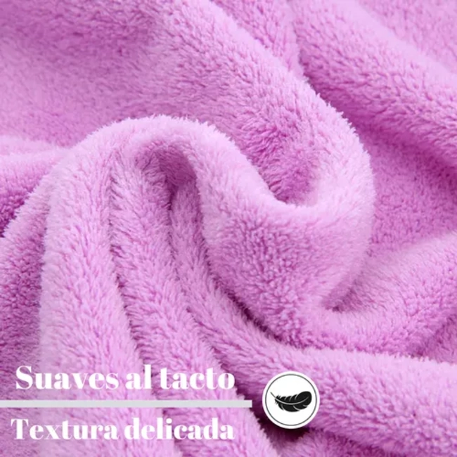 2 TOALLAS MICROFIBRA DEPORTE 140X70 + 75X35 CM SECADO RAPIDO - 2