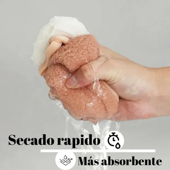 2 TOALLAS MICROFIBRA DEPORTE 140X70 + 75X35 CM SECADO RAPIDO - 4