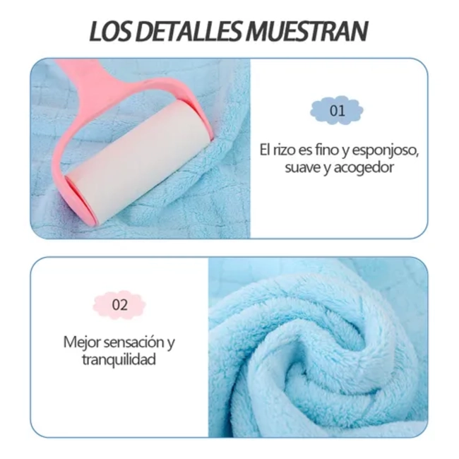 TOALLA LANA CORAL SUAVE ALTA DENSIDAD 70X140 CM - 4