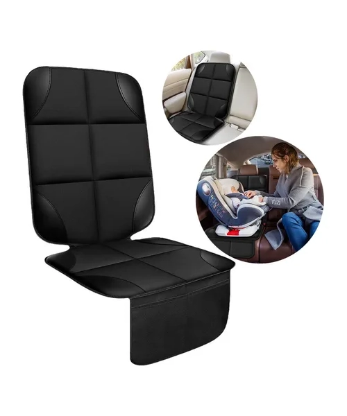 FUNDA UNIVERSAL ACOLCHADA PARA ASIENTO AUTOMOVIL NEGRA - 1