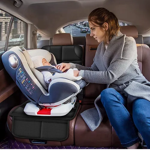 FUNDA UNIVERSAL ACOLCHADA PARA ASIENTO AUTOMOVIL NEGRA - 5