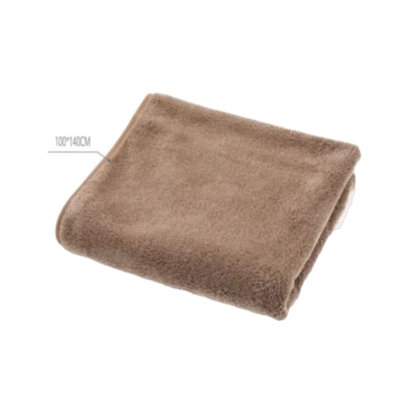 TOALLA EXTRA LARGA MICROFIBRA COLOR MARRON LISO - 3