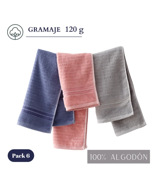 PACK 6 TOALLAS DE MANO 75X35 CM ENIGMA STORE - 2