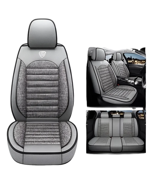 FUNDAS CUBRE ASIENTO UNIVERSALES DE LINO DE CALIDAD - 1