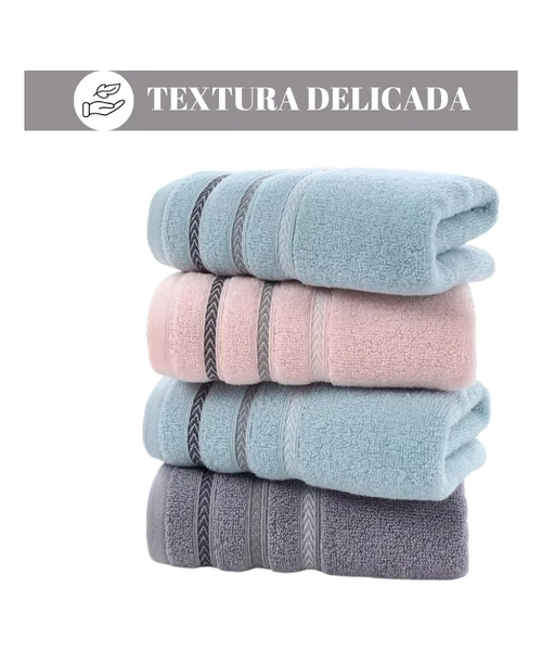 PACK 6 TOALLAS DE MANO ALGODON BAÑO COCINA 35X75 CM - 6
