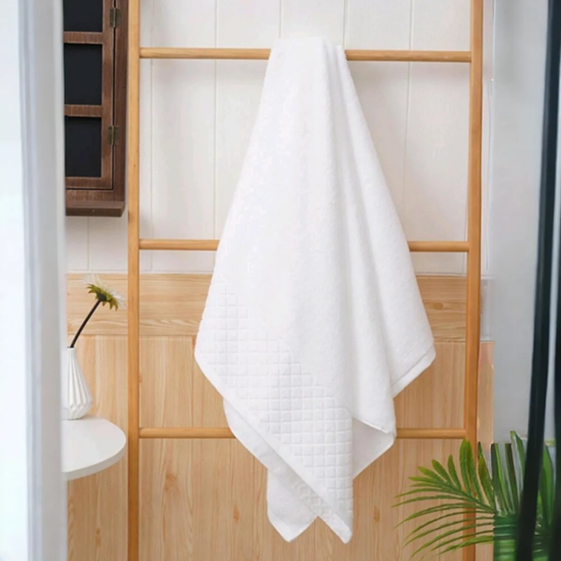 TOALLA DE CUERPO 70X130 CM 100% ALGODON COLOR BLANCO LISO - 2
