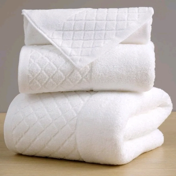 TOALLA DE CUERPO 70X130 CM 100% ALGODON COLOR BLANCO LISO - 6