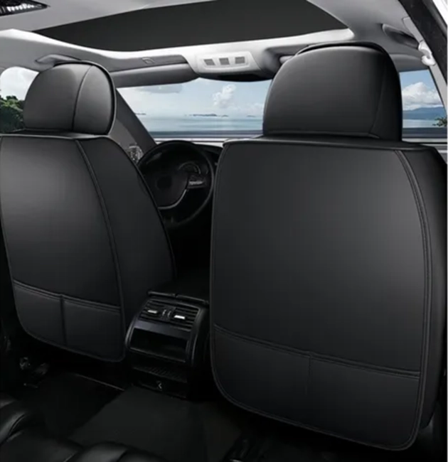 KIT FUNDA CUBRE ASIENTO AUTO PREMIUM LUXURY CON 4 ALMOHADAS - 3