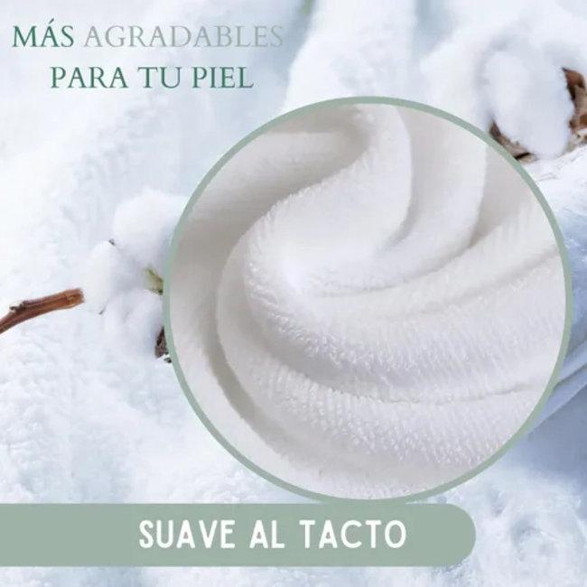 TOALLA BLANCA DE BAÑO HOTEL SPA ALGODON 70X140 500 G - 7