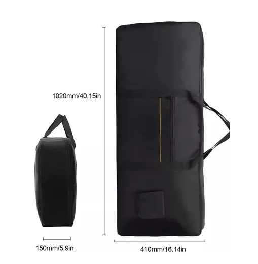 FUNDA PARA TECLADO 5/8 ACOLCHADO UNIVERSAL ESTUCHE 61 TECLAS - 3