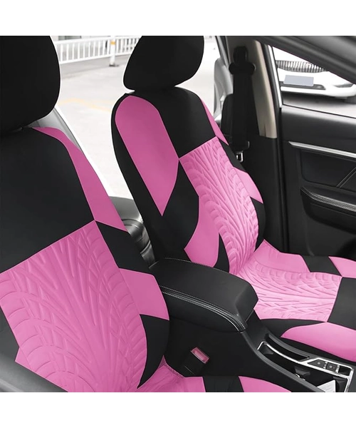 FUNDA CUBRE ASIENTO 9 PCS ROSA AUTO - 2